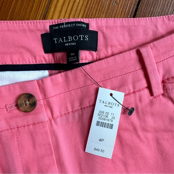 NWT NIP Talbots Bermuda Shorts in Ultra Pink 4P - Picture 5 of 6